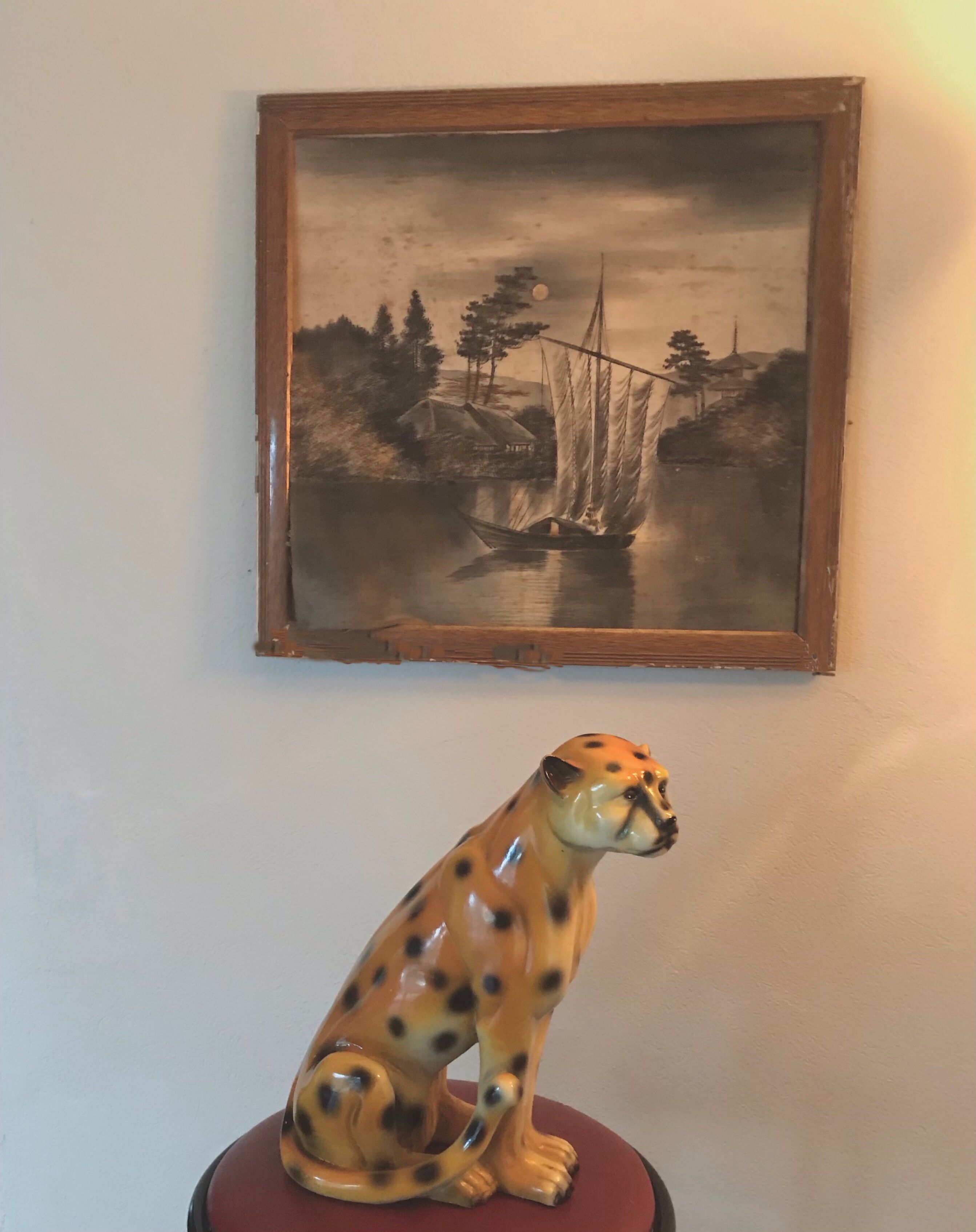 Ceramic leopard, 70s