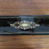 Glove box in ball marquetry