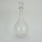 Old crystal carafe, with its stopper