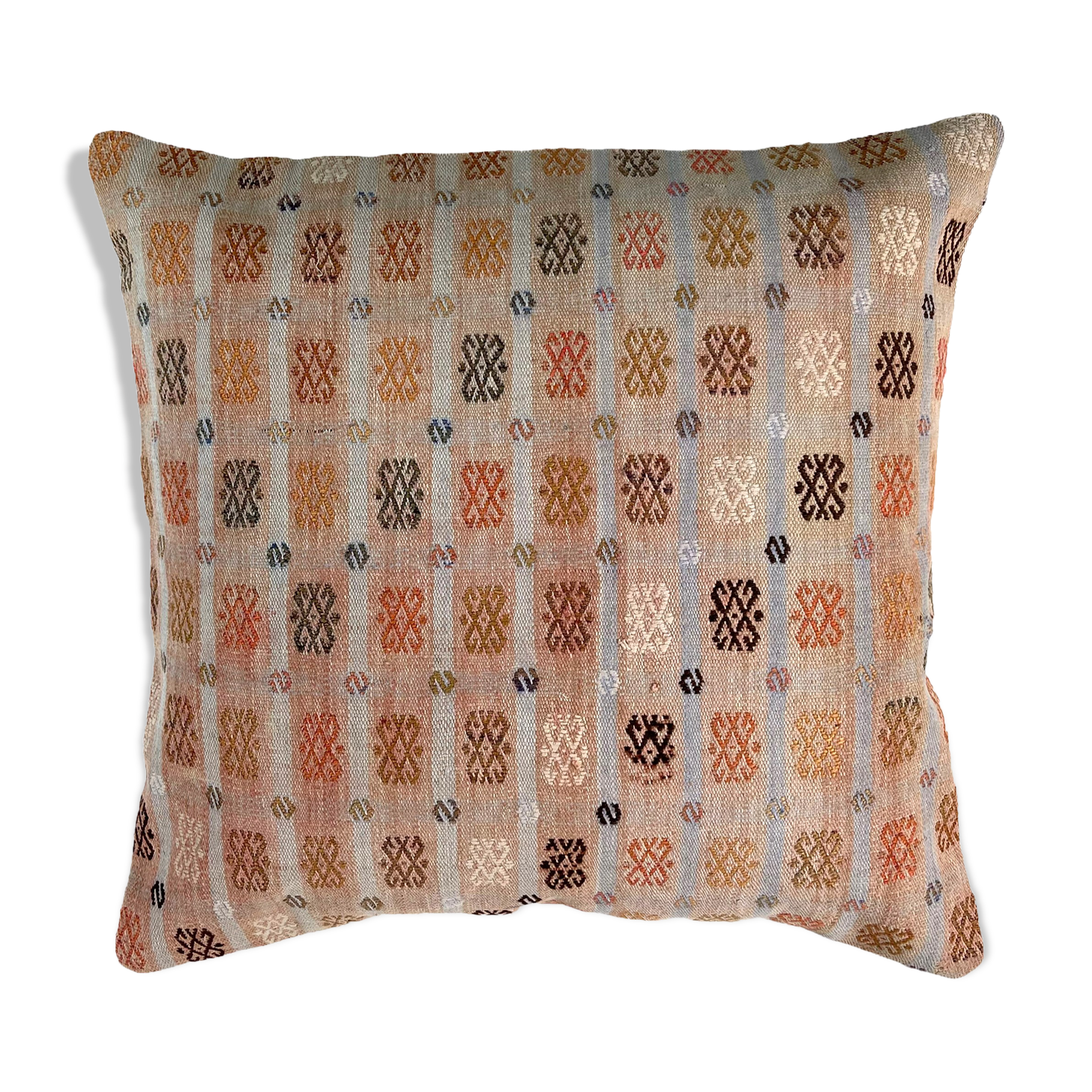 Vintage Turkish Kilim Cushion Cover , 60 x 60 cm