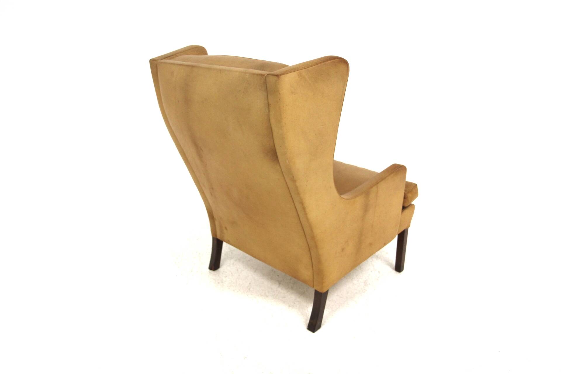 Scandinavian leather armchair, Sweden, 1960