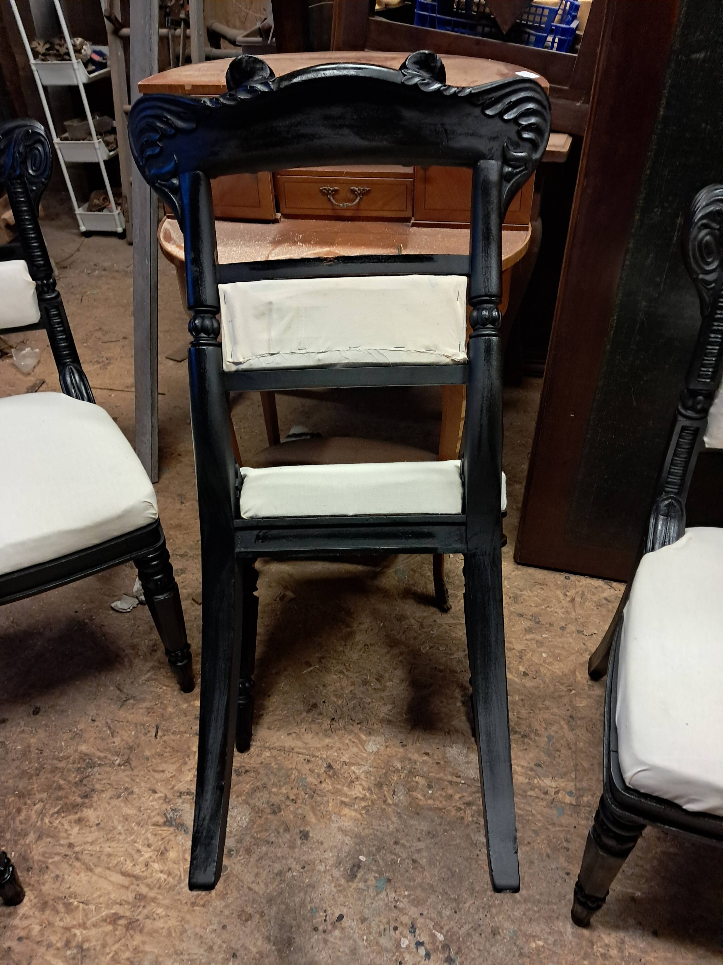 Set of 6 victorian chairs