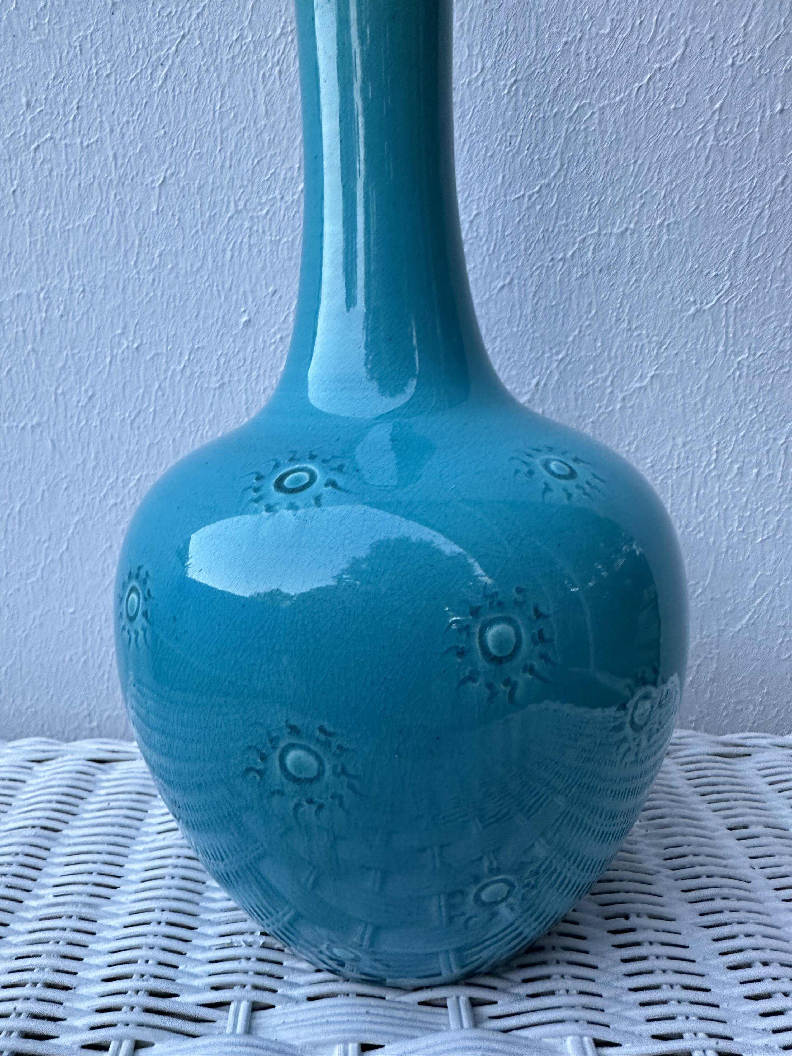 English ceramic lamp base Burmantofts Pottery England, 1880