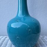 English ceramic lamp base Burmantofts Pottery England, 1880