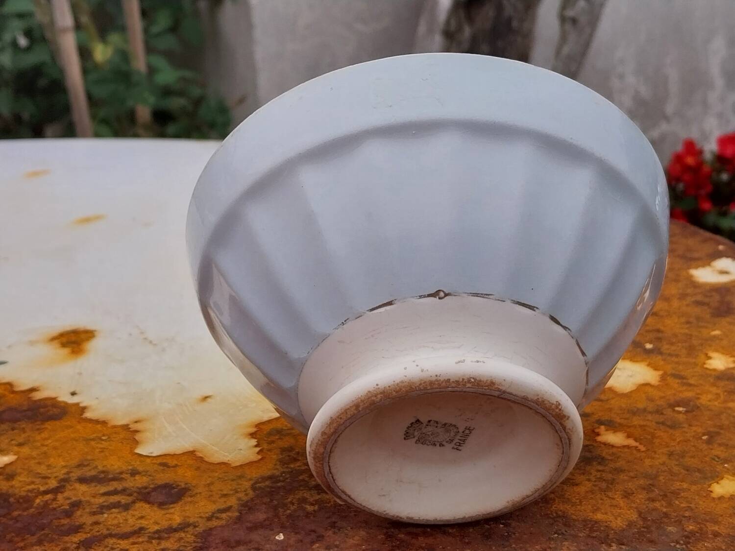 Blue earthenware bowl