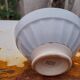 Blue earthenware bowl