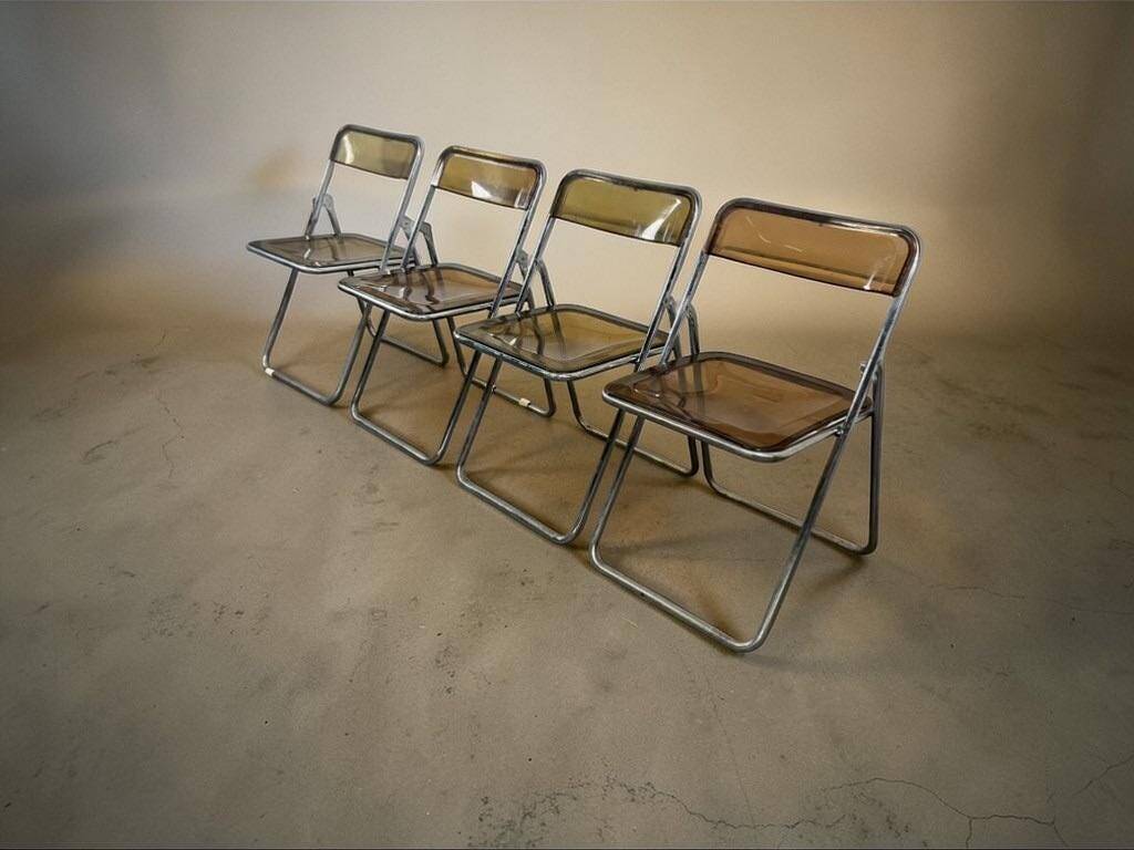 Set of 4 vintage 'plia castelli' chairs