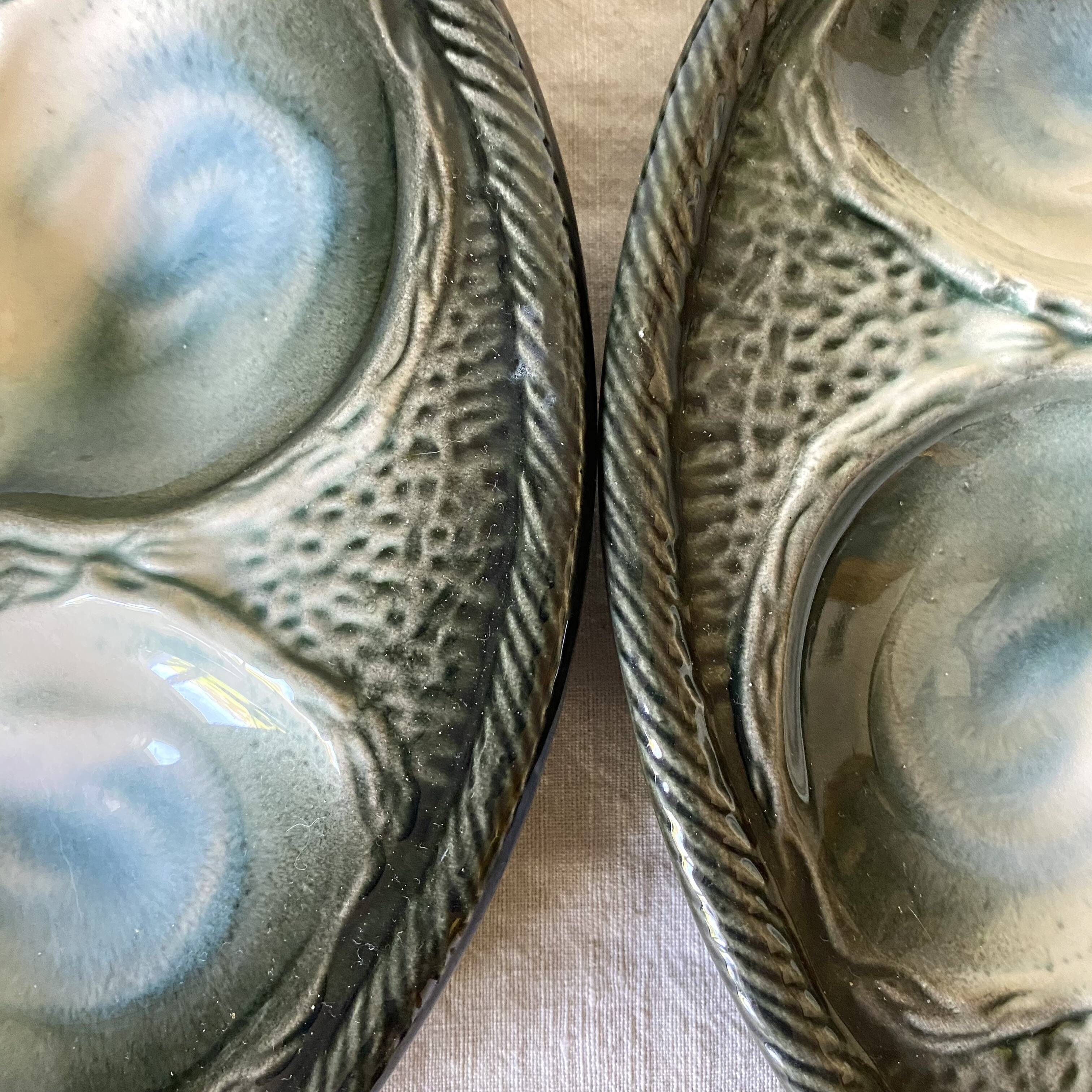 St Clément oyster slip plates