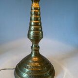Golden brass floor lamp