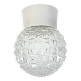 Vintage White Porcelain Ceiling Light, 1970s