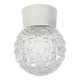 Vintage White Porcelain Ceiling Light, 1970s