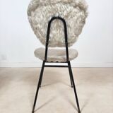 Pair of vintage furry chairs