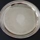 Silver plated metal tray diameter 35cm
