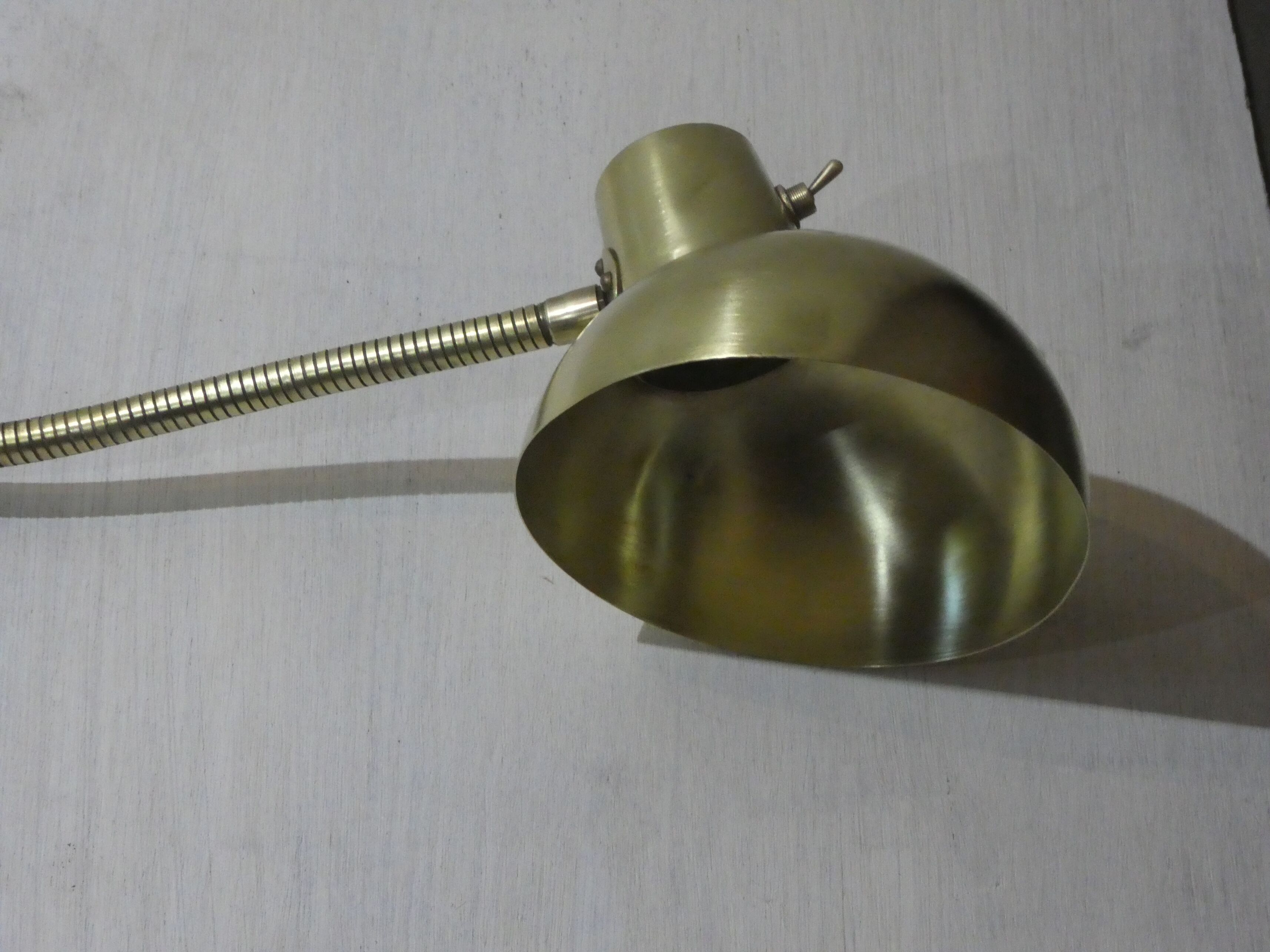 Gallows brass lamp