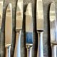 6 Christofle Hôtel dessert knives in silver metal