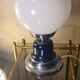 lampe vintage 1960 a 70  bleu et chrome 28x15  merci de regarder les photos