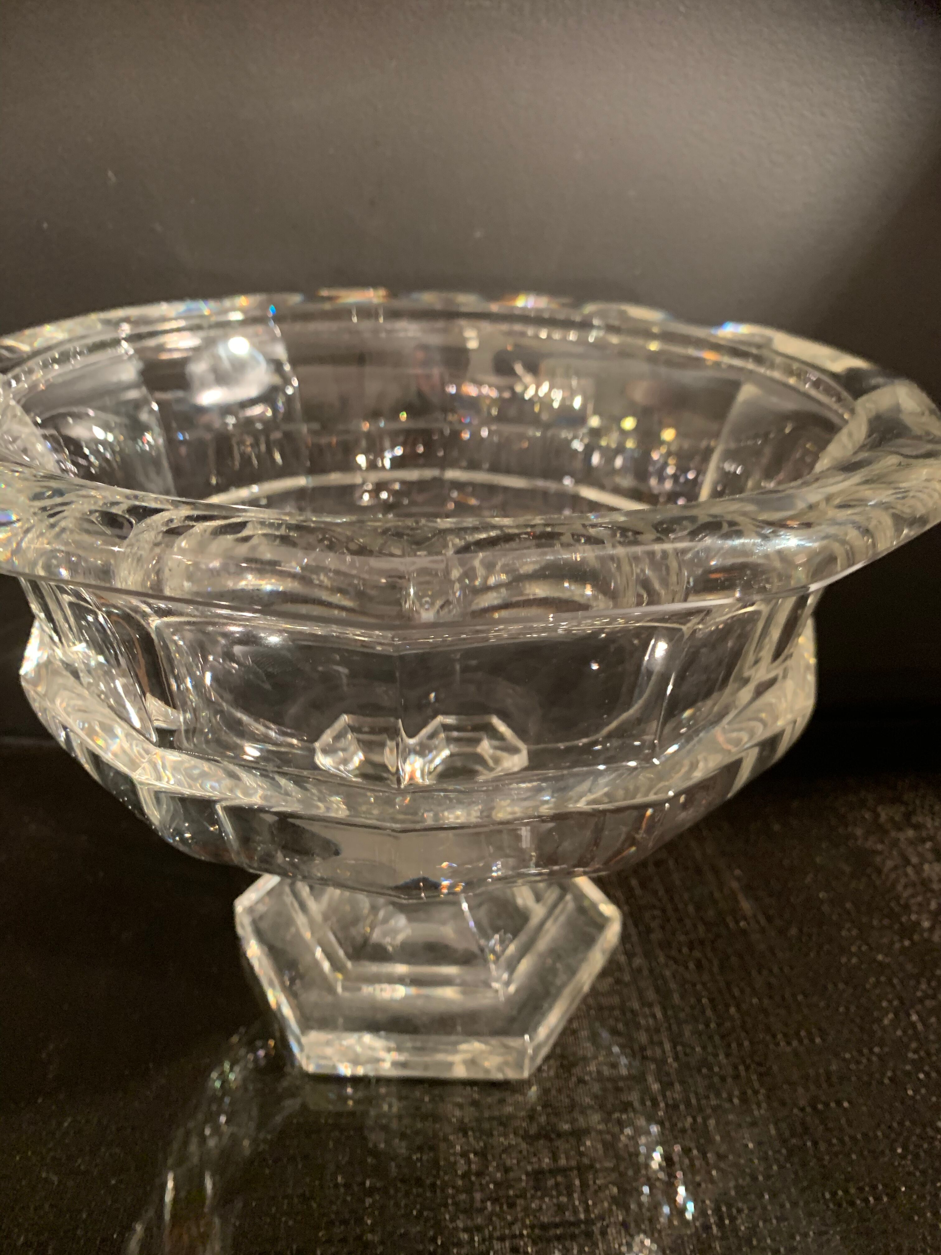 Art deco crystal cup