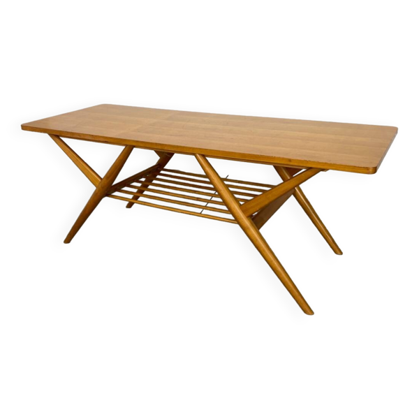 Table basse design scandinave vintage, 1950