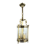 Louis XVI style lantern in bronze and glass, 20th century