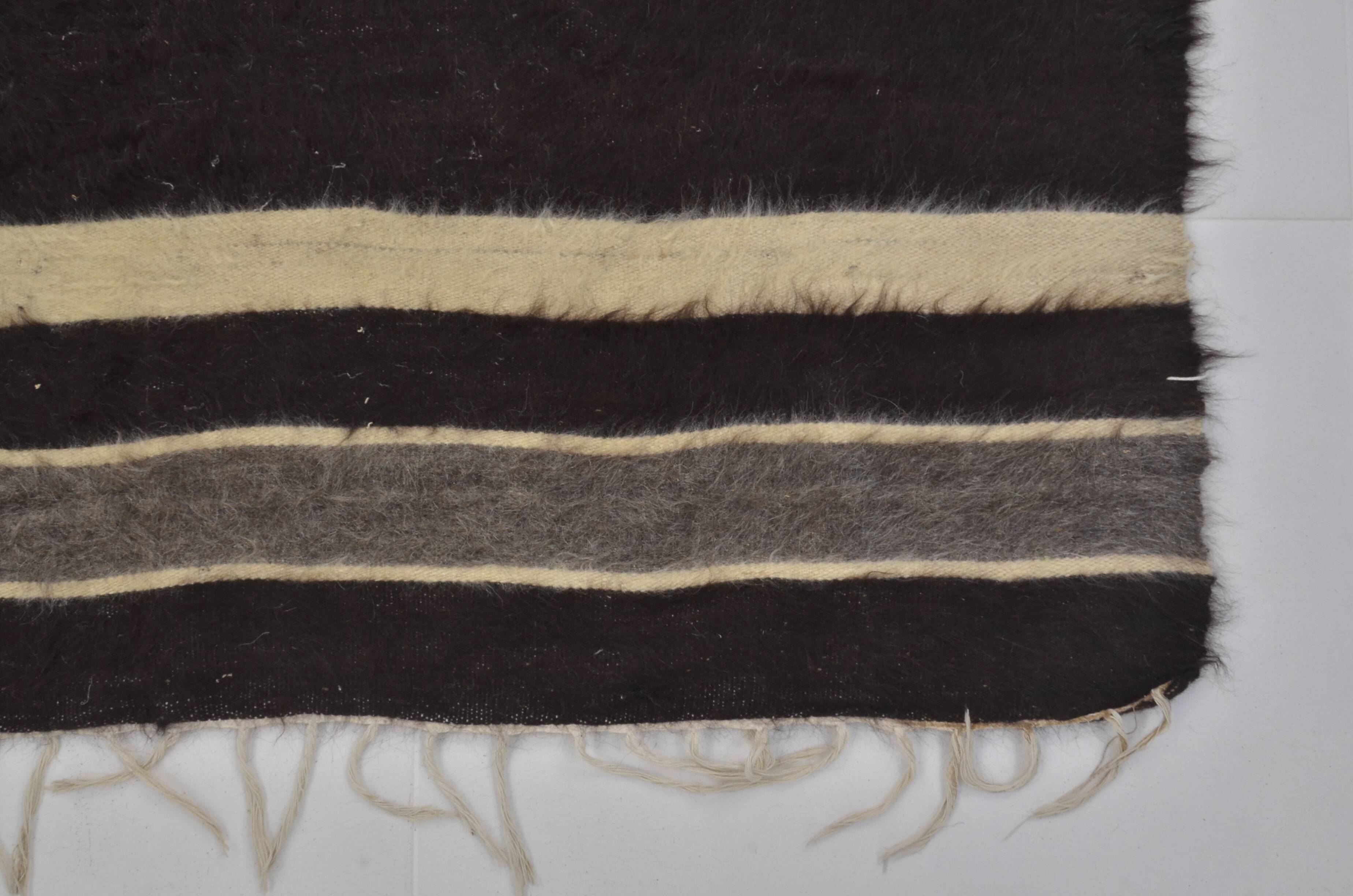 Vintage Anatolian Black Blanket Rug sku 1652