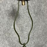 Lampadaire en bois laqué vert et doré style Empire vers 1900