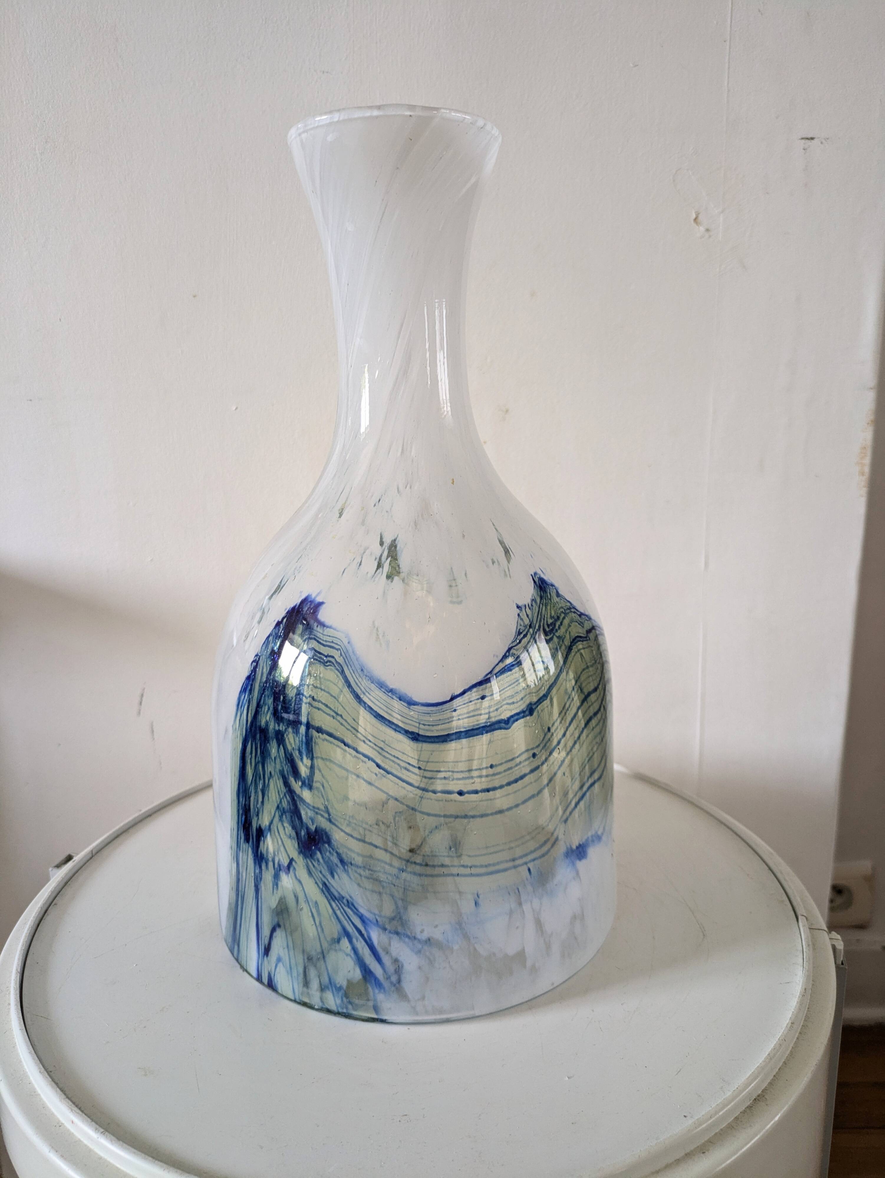 Large Murano glass vase, 70s design