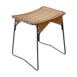 Stool metal and rattan years 60