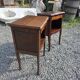 Paire de table de chevet style Louis XV en chêne