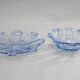 1970s pair of Glass Bowls , Czechoslovakia
