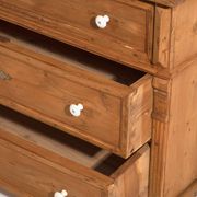 Antique solid pine chest of drawers – European rustic furniture – circa 1900