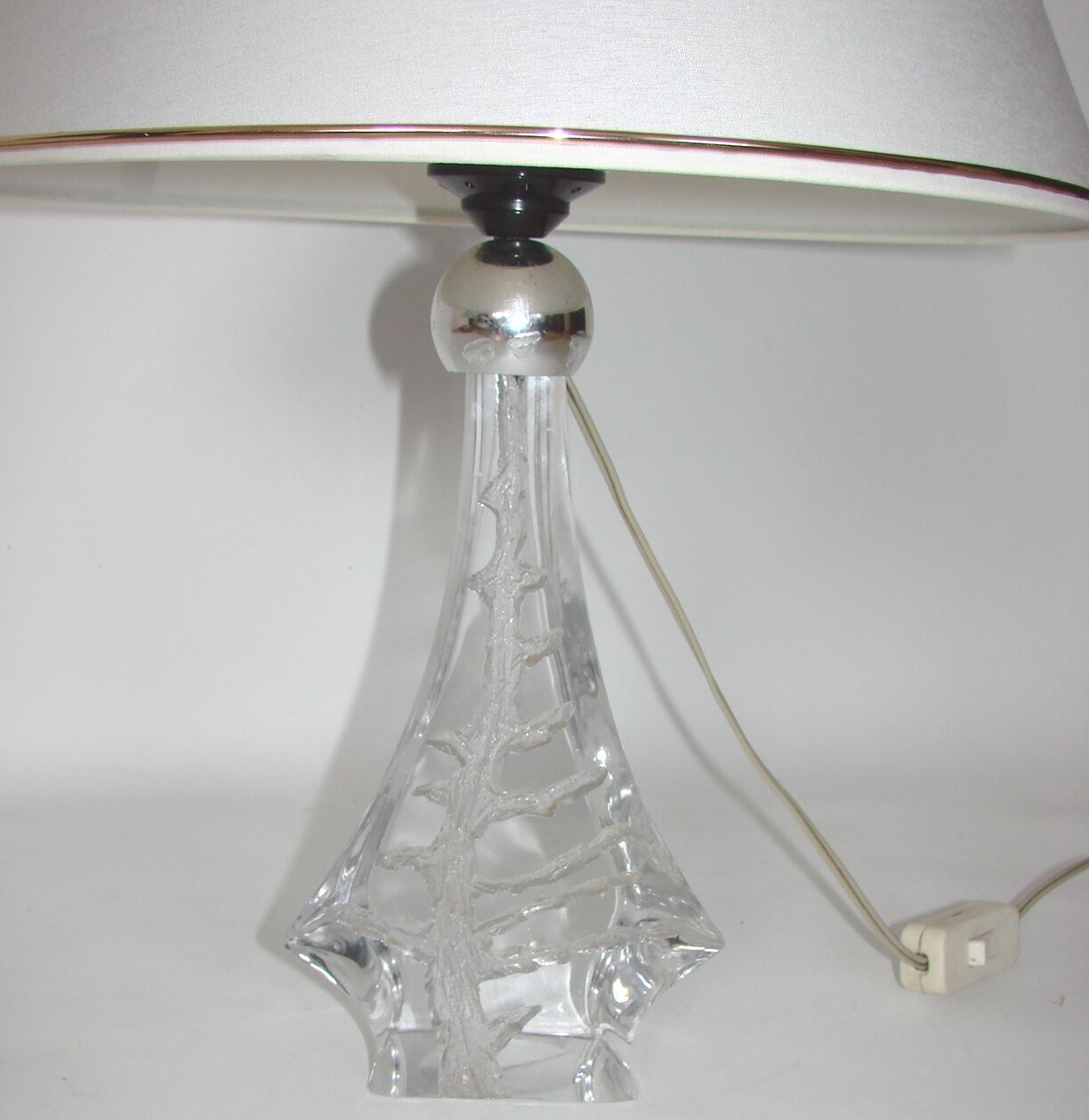 Daum Nancy lamp, France 1970s