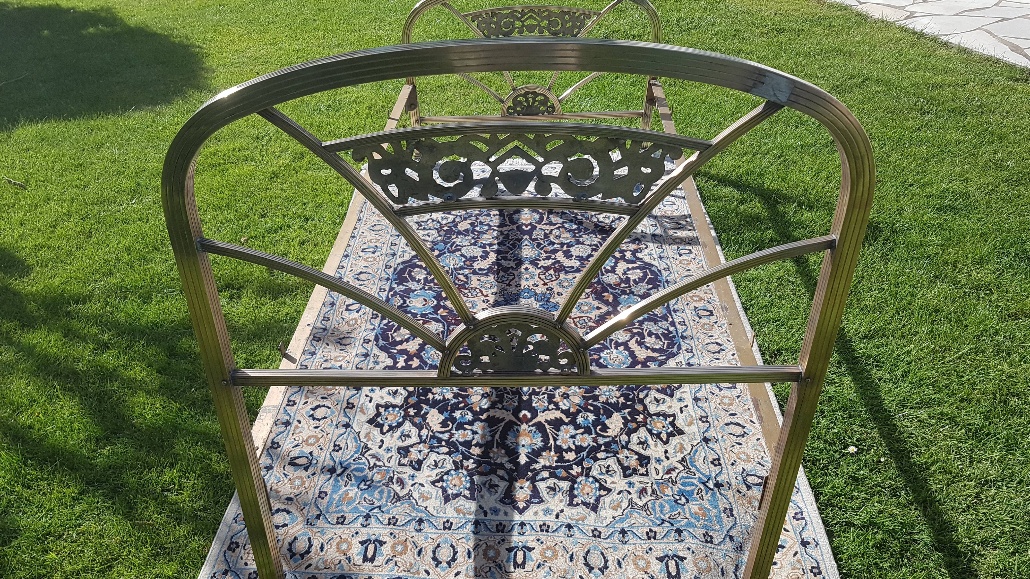 Art deco brass and bronze bed 1900
