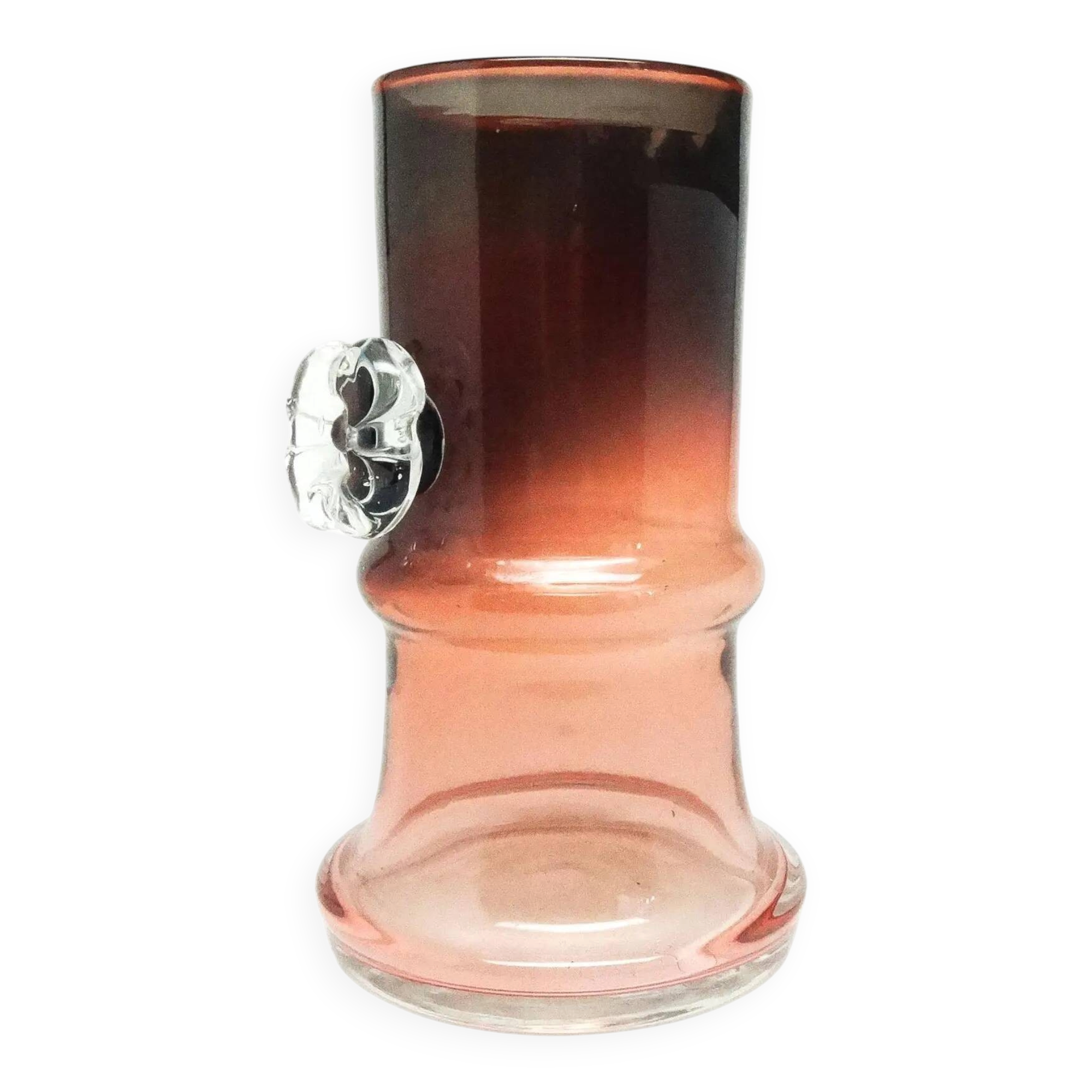 Vase, Polish modernism, glass, HSG Tarnowiec, Poland, 1970s