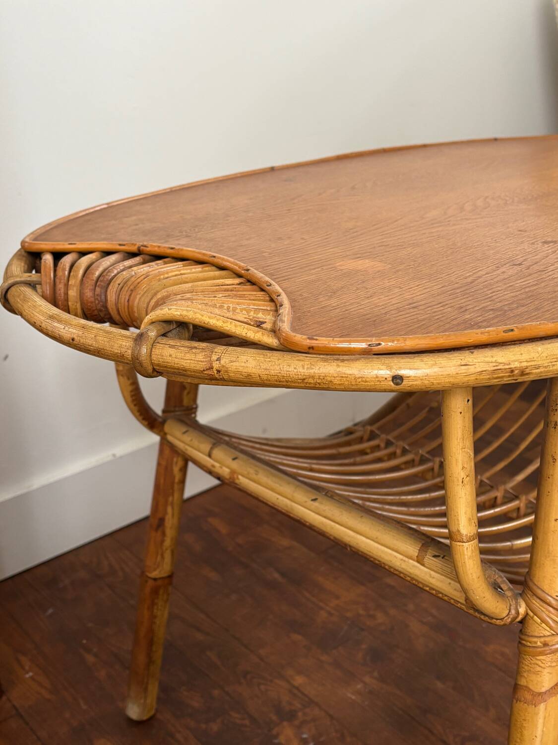 Rattan coffee table