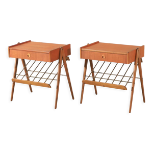 Paire de chevets scandinaves
