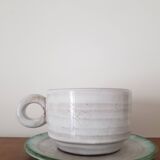 Thistle pattern cup and saucer
