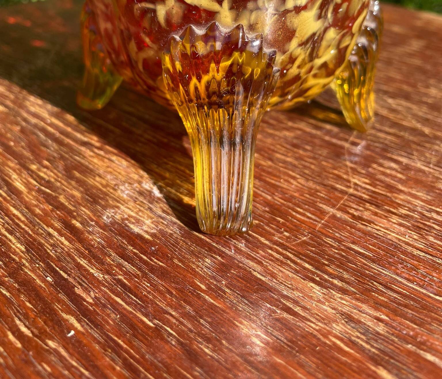Large glass vase from Clichy