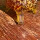Large glass vase from Clichy