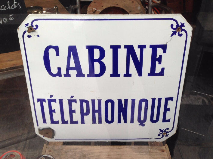 Real enamelled plate