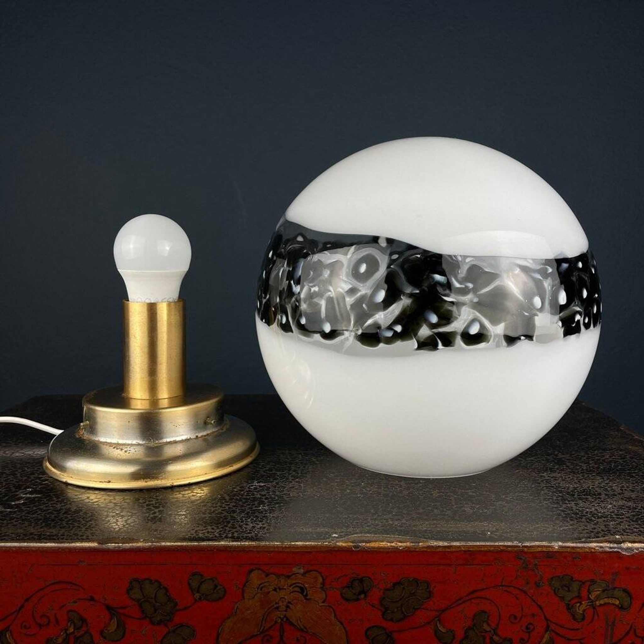 Murano glass table lamp, Italy, 1970s