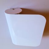 White lacquered metal wall sconces