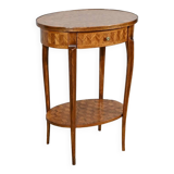 Petite Table de Salon en Marqueterie, style Transition Louis XV / Louis XVI – 1920
