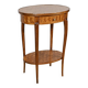 Small Marquetry Living Room Table, Louis XV / Louis XVI Transition style – 1920