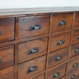 Antique French Pine Apothecary Cabinet, Early 20th Century
