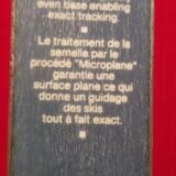 Pair of vintage skis