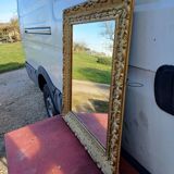 Mirror Wood and gilded Stuk