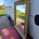 Mirror Wood and gilded Stuk