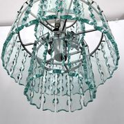 Italian cut glass chandelier by Zero Quattro. 1970s