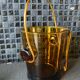 Vintage Amber Glass Ice Bucket