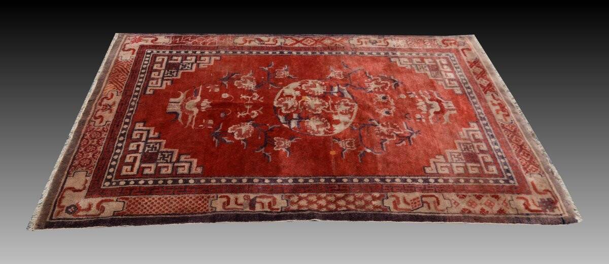 Tibetan or ancient Chinese carpet